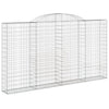 buede gabionkurve 9 stk. 300x30x160/180 cm galvaniseret jern
