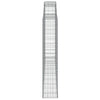 buede gabionkurve 9 stk. 300x30x160/180 cm galvaniseret jern
