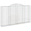 buede gabionkurve 10 stk. 300x30x160/180 cm galvaniseret jern
