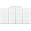 buede gabionkurve 10 stk. 300x30x160/180 cm galvaniseret jern