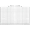 buede gabionkurve 3 stk. 300x30x180/200 cm galvaniseret jern