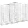 buede gabionkurve 10 stk. 300x30x180/200 cm galvaniseret jern
