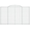 buede gabionkurve 10 stk. 300x30x180/200 cm galvaniseret jern