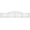 buede gabionkurve 10 stk. 300x50x40/60 cm galvaniseret jern