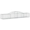 buede gabionkurve 17 stk. 300x50x40/60 cm galvaniseret jern
