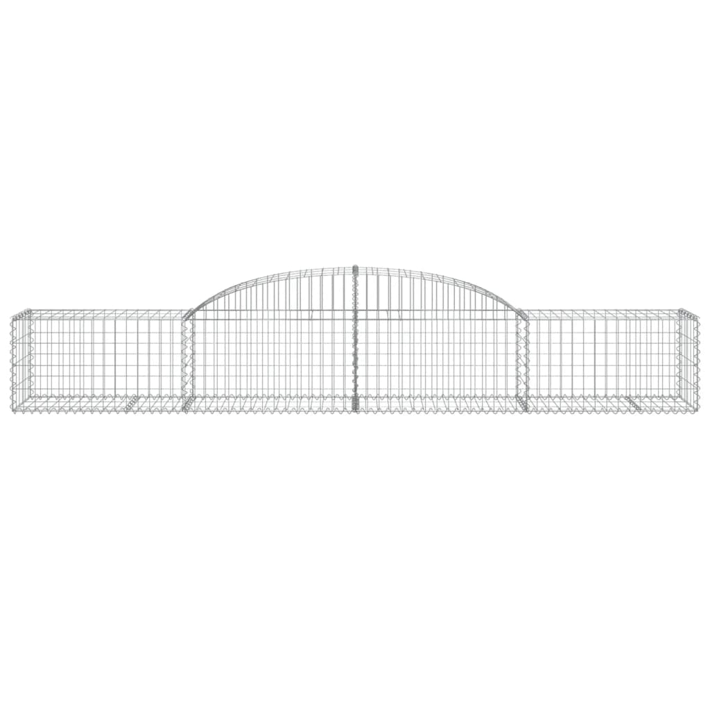 buede gabionkurve 25 stk. 300x50x40/60 cm galvaniseret jern