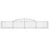buede gabionkurve 25 stk. 300x50x40/60 cm galvaniseret jern