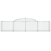 buede gabionkurve 10 stk. 300x50x60/80 cm galvaniseret jern