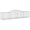buede gabionkurve 11 stk. 300x50x60/80 cm galvaniseret jern