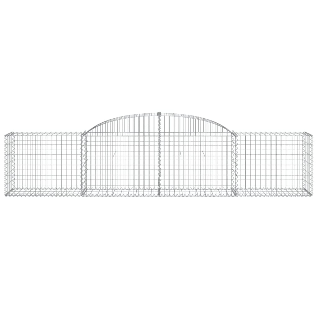 buede gabionkurve 11 stk. 300x50x60/80 cm galvaniseret jern