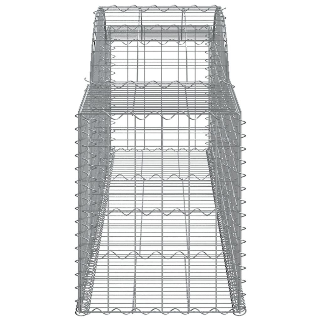 buede gabionkurve 11 stk. 300x50x60/80 cm galvaniseret jern