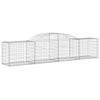 buede gabionkurve 12 stk. 300x50x60/80 cm galvaniseret jern