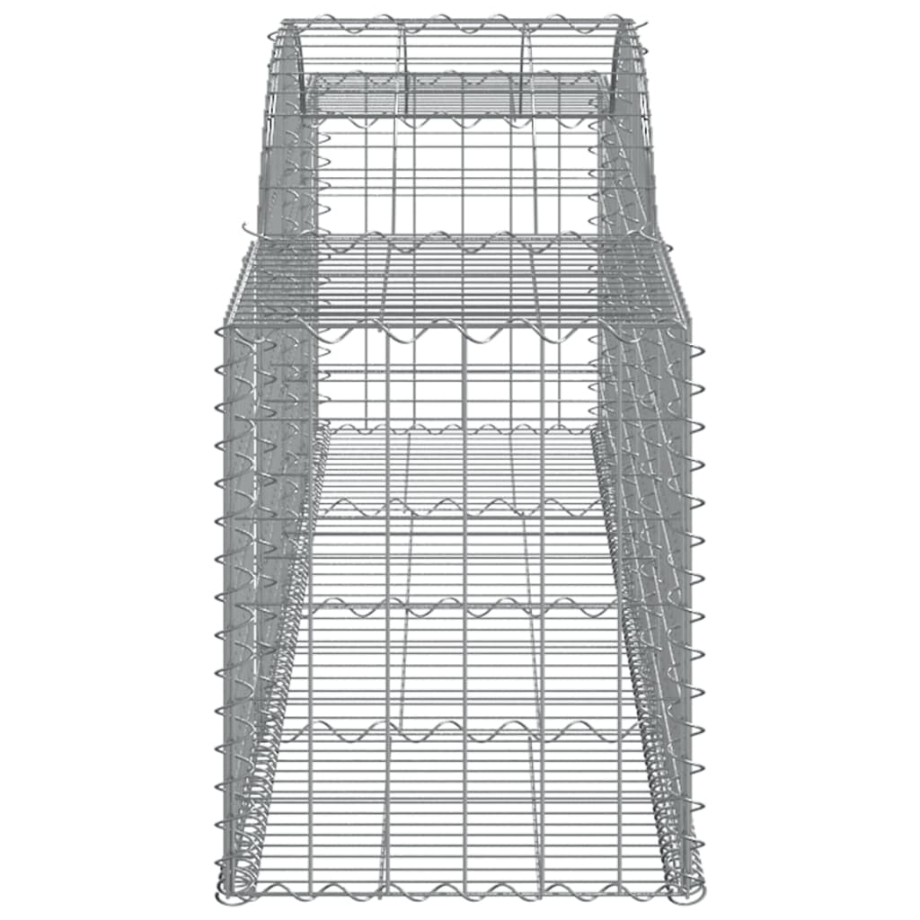buede gabionkurve 13 stk. 300x50x60/80 cm galvaniseret jern