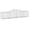 buede gabionkurve 15 stk. 300x50x60/80 cm galvaniseret jern