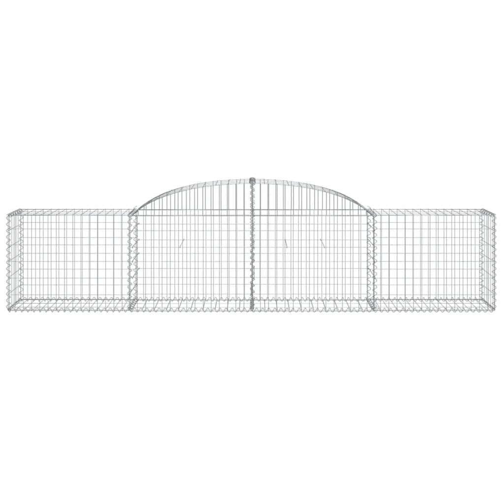 buede gabionkurve 20 stk. 300x50x60/80 cm galvaniseret jern