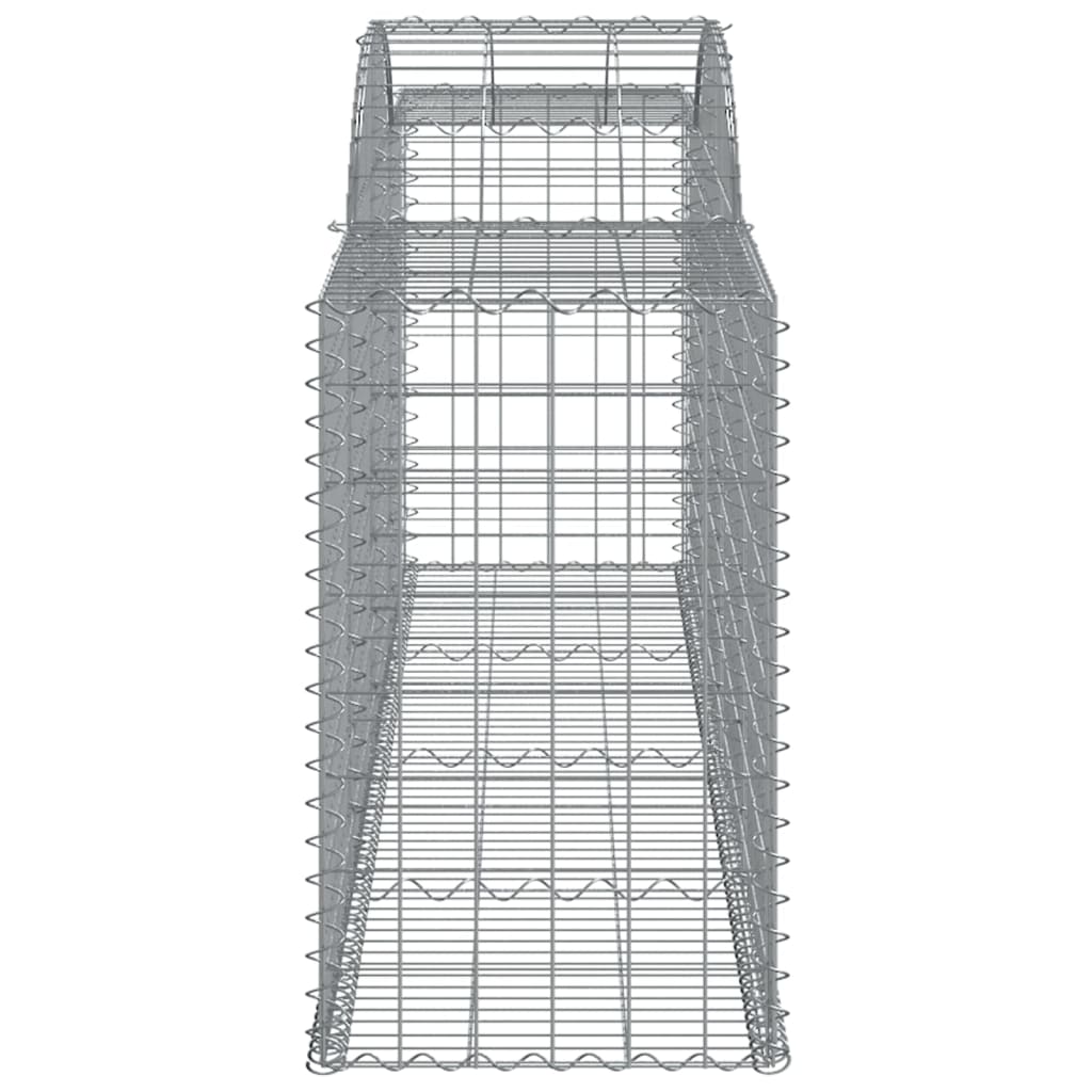 buede gabionkurve 10 stk. 300x50x80/100 cm galvaniseret jern