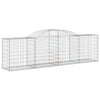 buede gabionkurve 17 stk. 300x50x80/100 cm galvaniseret jern