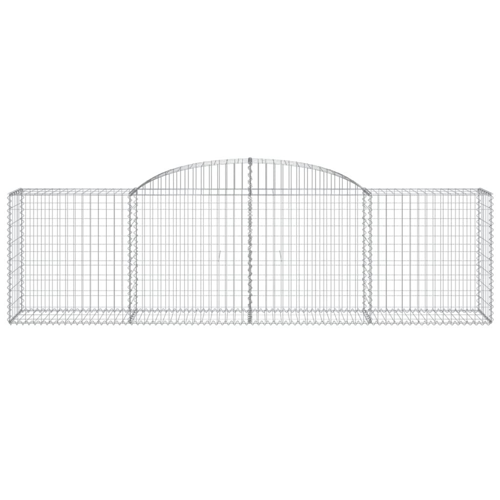 buede gabionkurve 20 stk. 300x50x80/100 cm galvaniseret jern