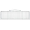 buede gabionkurve 20 stk. 300x50x80/100 cm galvaniseret jern
