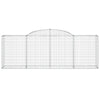 buede gabionkurve 7 stk. 300x50x100/120 cm galvaniseret jern
