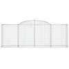 buede gabionkurve 10 stk. 300x50x100/120 cm galvaniseret jern