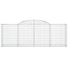 buede gabionkurve 11 stk. 300x50x100/120 cm galvaniseret jern