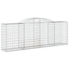 buede gabionkurve 12 stk. 300x50x100/120 cm galvaniseret jern