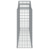 buede gabionkurve 11 stk. 300x50x120/140 cm galvaniseret jern