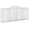 buede gabionkurve 17 stk. 300x50x120/140 cm galvaniseret jern