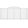 buede gabionkurve 17 stk. 300x50x120/140 cm galvaniseret jern