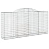 buede gabionkurve 10 stk. 300x50x140/160 cm galvaniseret jern