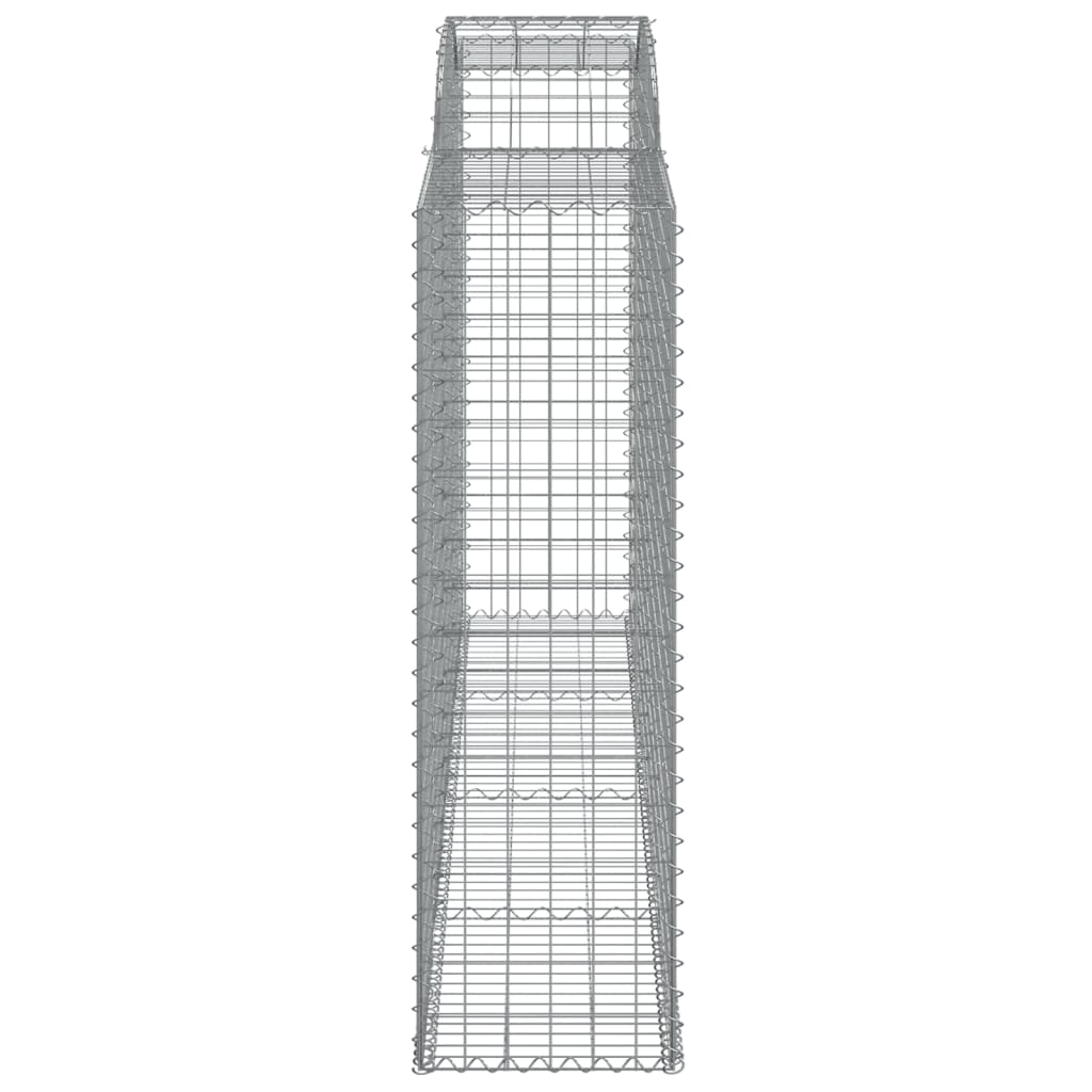 buede gabionkurve 9 stk. 300x50x160/180 cm galvaniseret jern