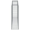 buede gabionkurve 9 stk. 300x50x160/180 cm galvaniseret jern