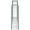 buede gabionkurve 10 stk. 300x50x160/180 cm galvaniseret jern