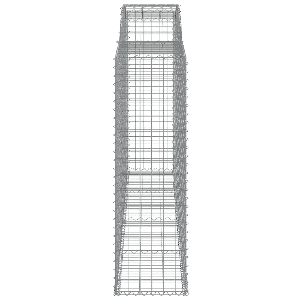 buede gabionkurve 17 stk. 300x50x160/180 cm galvaniseret jern