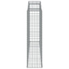 buede gabionkurve 8 stk. 300x50x180/200 cm galvaniseret jern