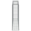buede gabionkurve 12 stk. 300x50x180/200 cm galvaniseret jern