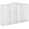 buede gabionkurve 13 stk. 300x50x180/200 cm galvaniseret jern