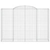 buede gabionkurve 6 stk. 300x50x200/220 cm galvaniseret jern