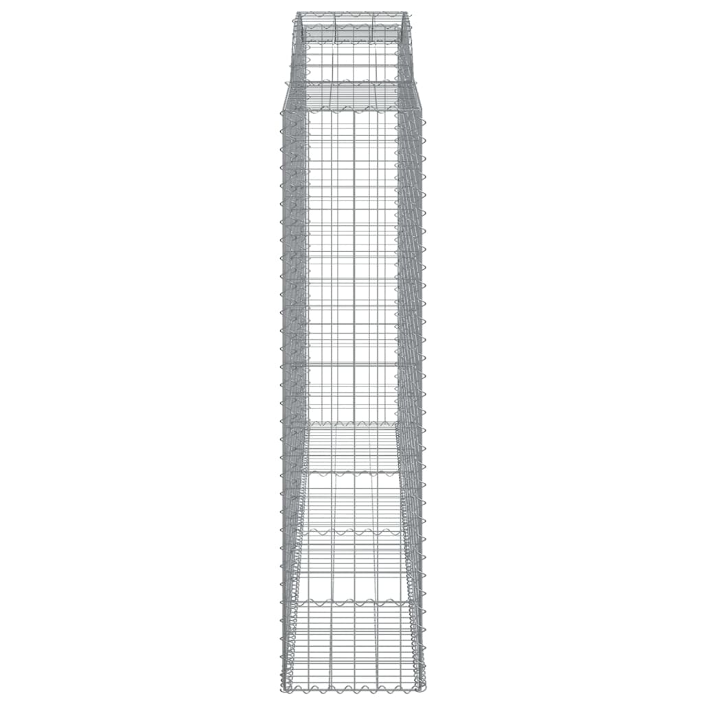 buede gabionkurve 10 stk. 300x50x200/220 cm galvaniseret jern