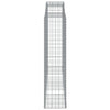 buede gabionkurve 10 stk. 300x50x200/220 cm galvaniseret jern