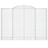 buede gabionkurve 12 stk. 300x50x200/220 cm galvaniseret jern