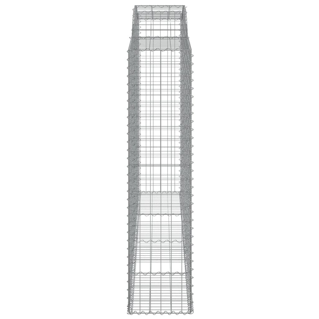 buede gabionkurve 13 stk. 300x50x200/220 cm galvaniseret jern