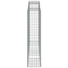 buede gabionkurve 13 stk. 300x50x200/220 cm galvaniseret jern
