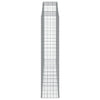 buede gabionkurve 7 stk. 300x50x220/240 cm galvaniseret jern