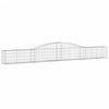 buede gabionkurve 2 stk. 400x30x40/60 cm galvaniseret jern