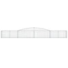 buede gabionkurve 6 stk. 400x30x40/60 cm galvaniseret jern