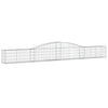 buede gabionkurve 9 stk. 400x30x40/60 cm galvaniseret jern