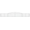 buede gabionkurve 15 stk. 400x30x40/60 cm galvaniseret jern