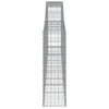 buede gabionkurve 10 stk. 400x30x100/120 cm galvaniseret jern